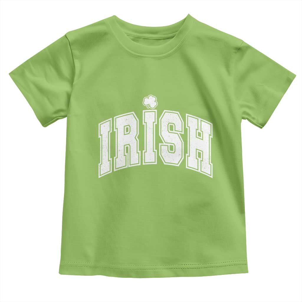 Funny Irish St Patricks Day Distressed Shamrock Ireland Pride Toddler T Shirt