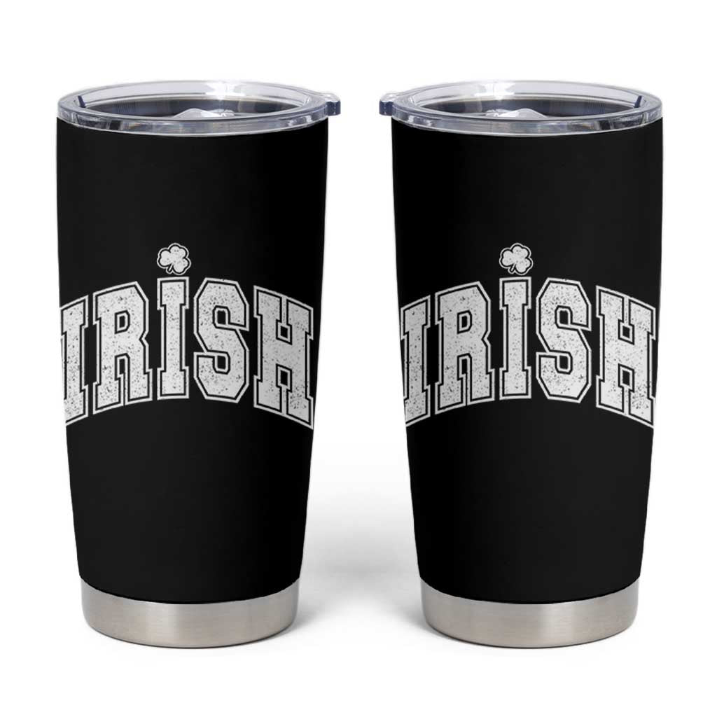 Funny Irish St Patricks Day Distressed Shamrock Ireland Pride Tumbler Cup