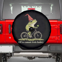 Funny Frog St Patricks Day Spare Tire Cover Off To Commit Irish Foolery Four Leaf Clover