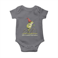 Funny Frog St Patricks Day Baby Onesie Off To Commit Irish Foolery Four Leaf Clover