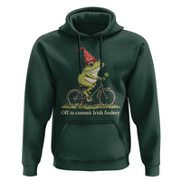 Funny Frog St Patricks Day Hoodie Off To Commit Irish Foolery Four Leaf Clover