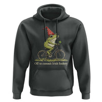 Funny Frog St Patricks Day Hoodie Off To Commit Irish Foolery Four Leaf Clover