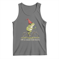 Funny Frog St Patricks Day Tank Top Off To Commit Irish Foolery Four Leaf Clover