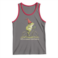 Funny Frog St Patricks Day Tank Top Off To Commit Irish Foolery Four Leaf Clover