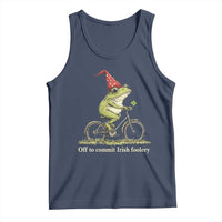 Funny Frog St Patricks Day Tank Top Off To Commit Irish Foolery Four Leaf Clover