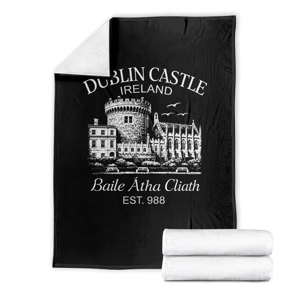 Dublin Castle Ireland Throw Blanket Baile Atha Cliath Ireland Travel Souvenir