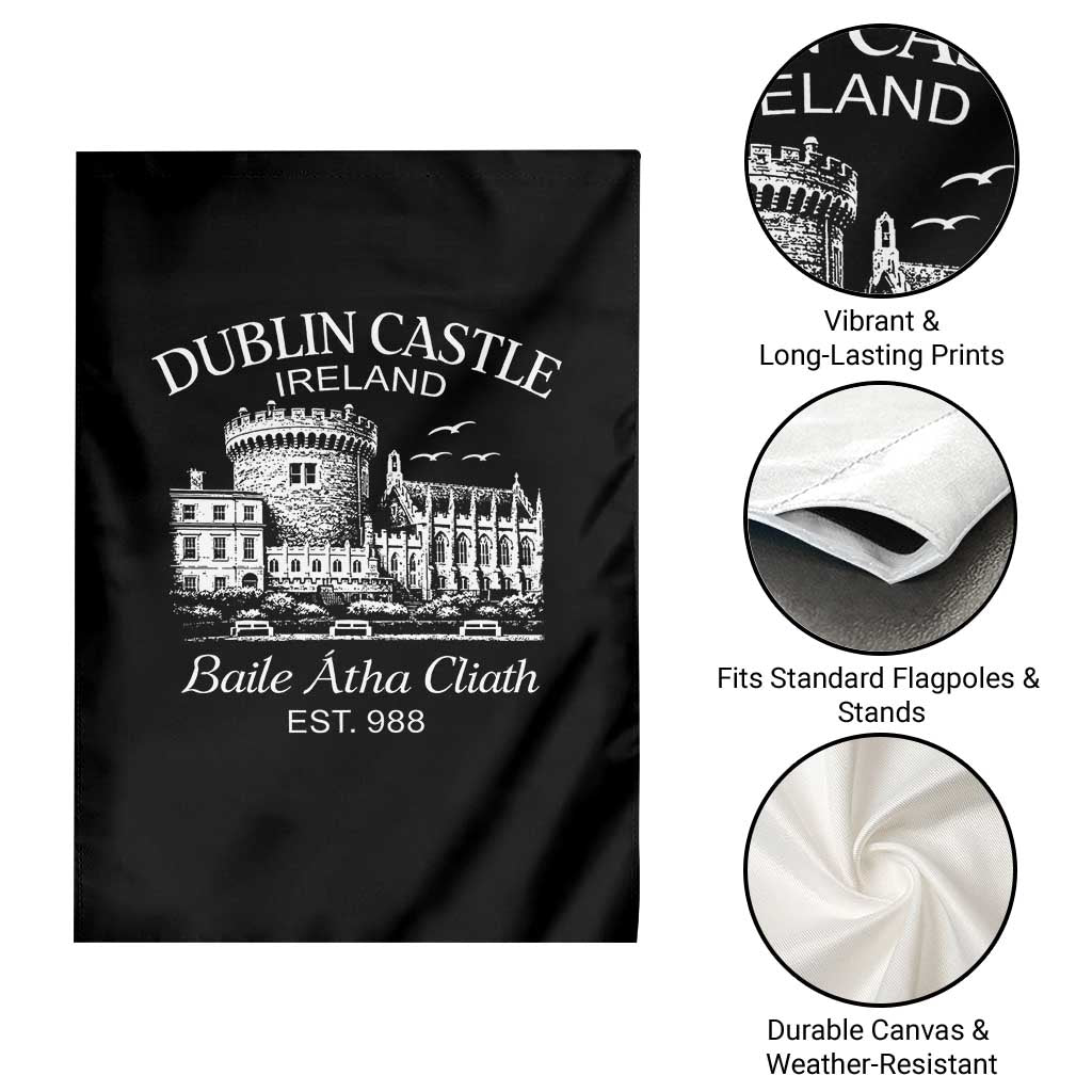 Dublin Castle Ireland Garden Flag Baile Atha Cliath Ireland Travel Souvenir