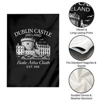 Dublin Castle Ireland Garden Flag Baile Atha Cliath Ireland Travel Souvenir