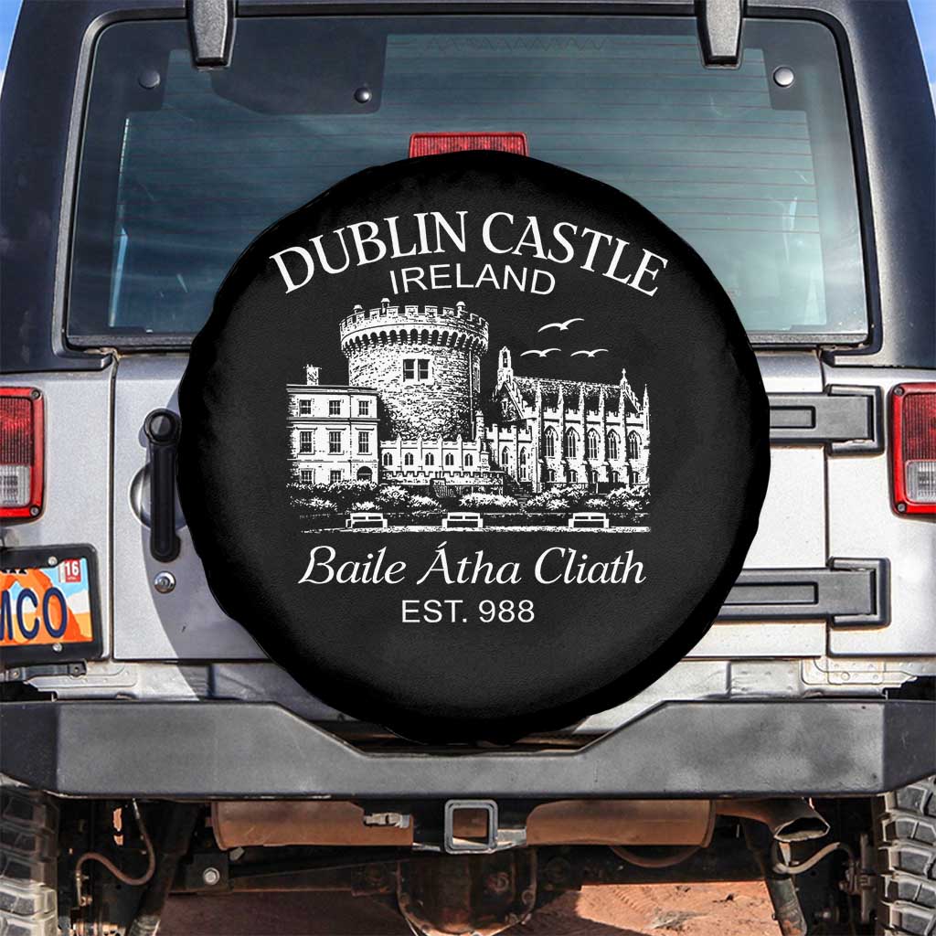 Dublin Castle Ireland Spare Tire Cover Baile Atha Cliath Ireland Travel Souvenir
