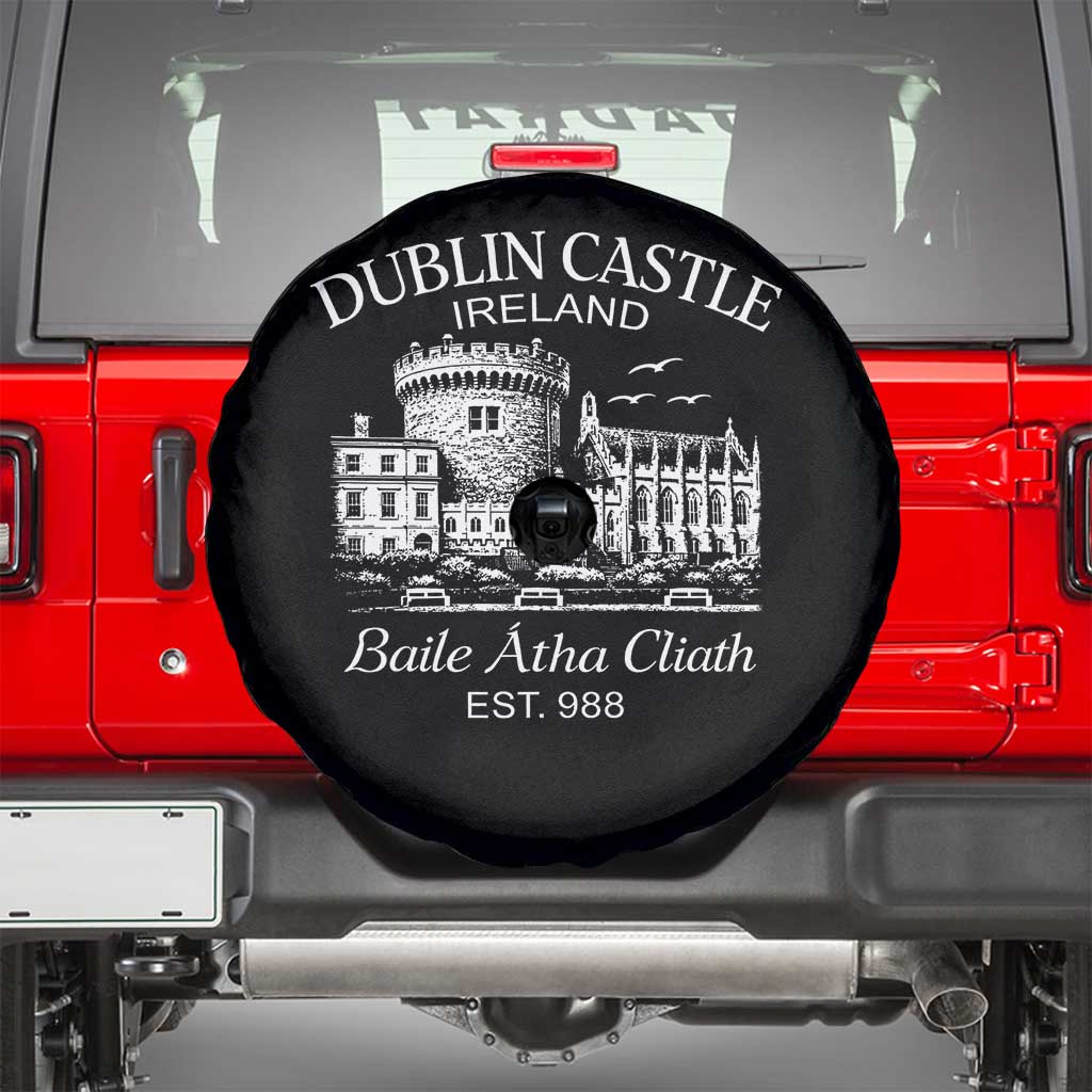 Dublin Castle Ireland Spare Tire Cover Baile Atha Cliath Ireland Travel Souvenir