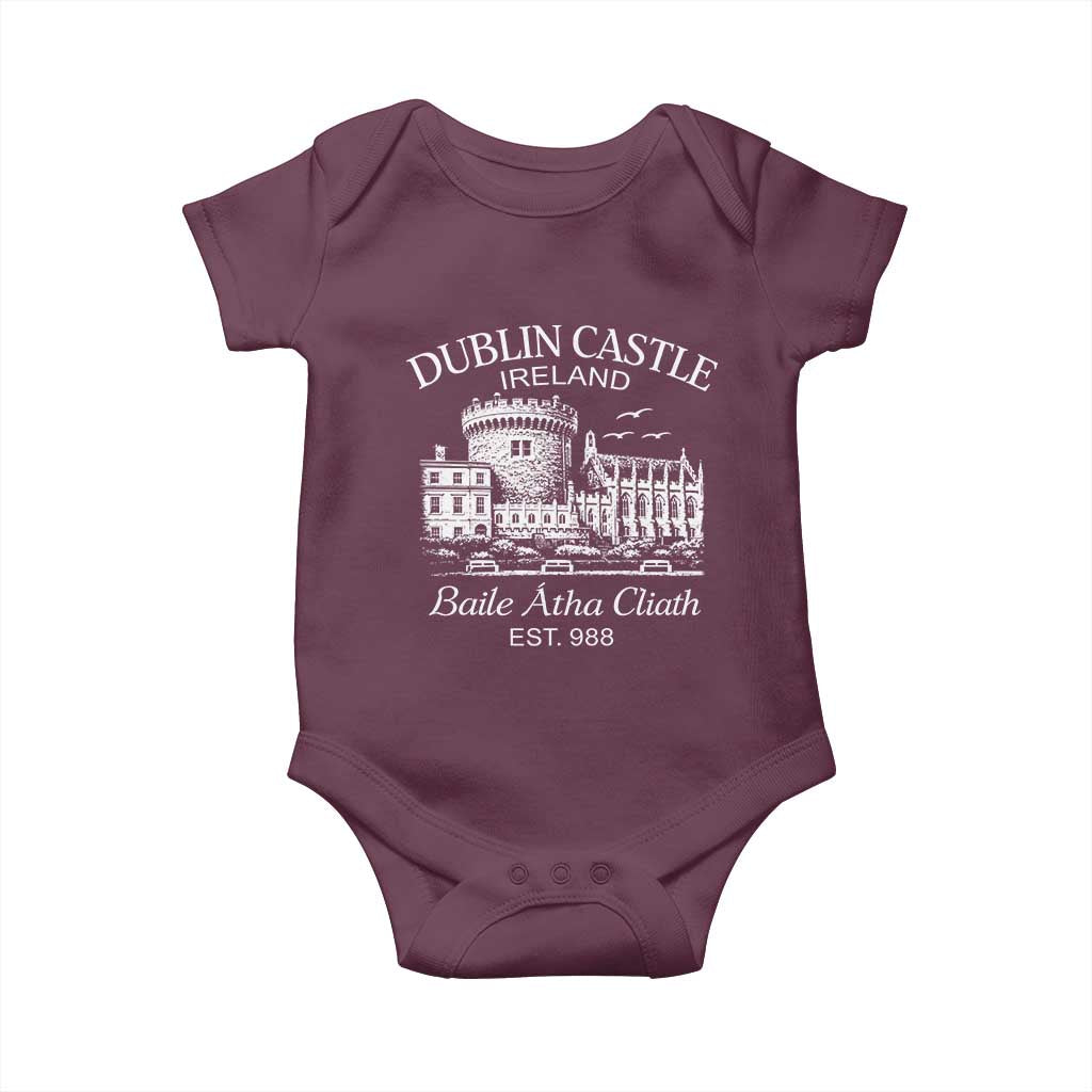 Dublin Castle Ireland Baby Onesie Baile Atha Cliath Ireland Travel Souvenir