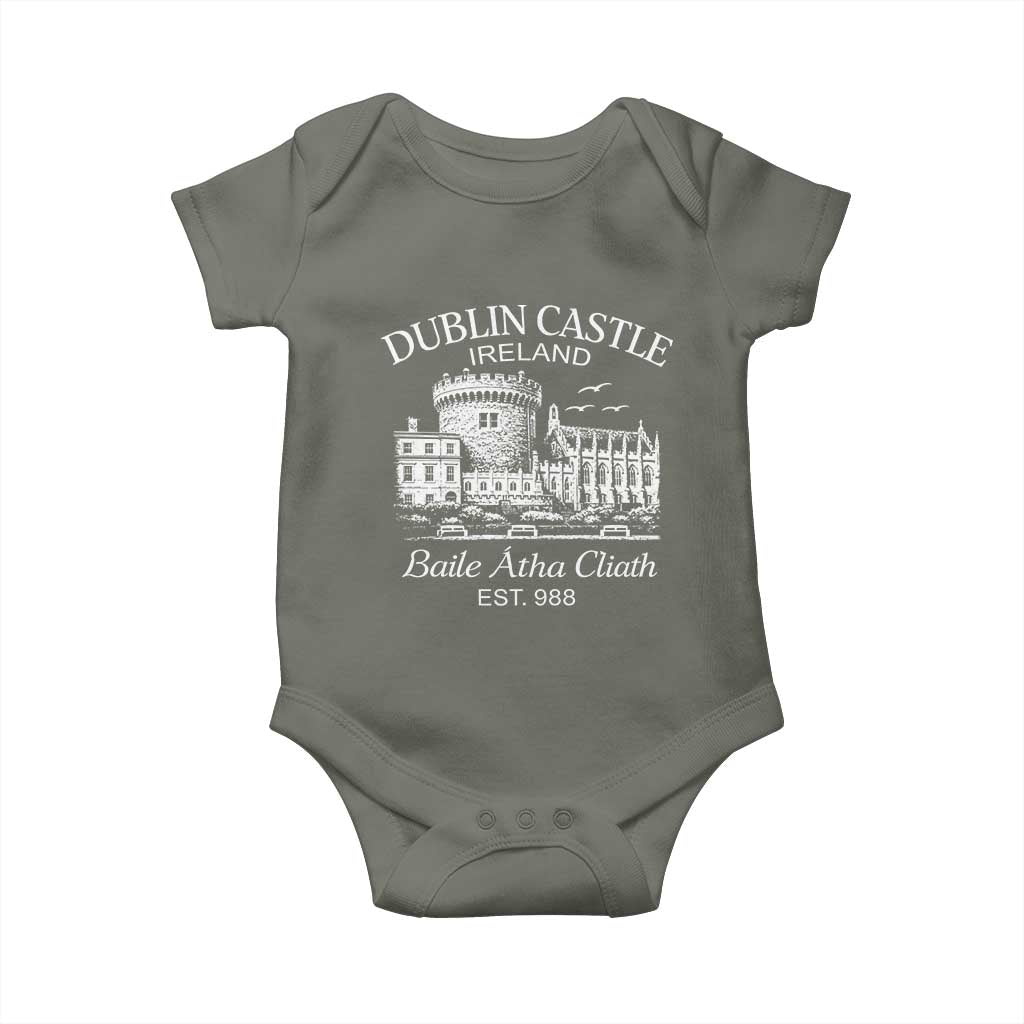 Dublin Castle Ireland Baby Onesie Baile Atha Cliath Ireland Travel Souvenir