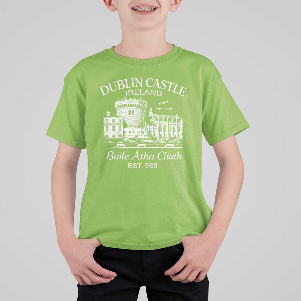 Dublin Castle Ireland T Shirt For Kid Baile Atha Cliath Ireland Travel Souvenir