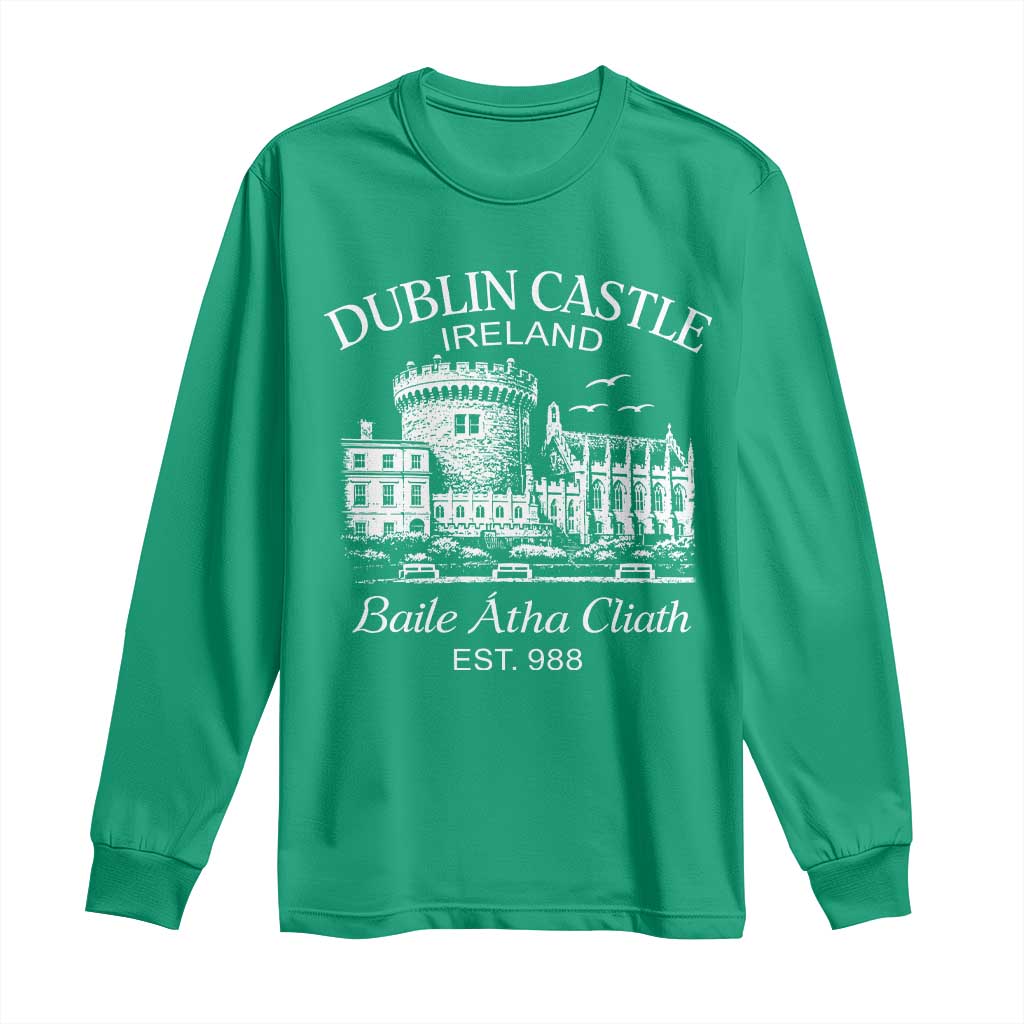Dublin Castle Ireland Long Sleeve Shirt Baile Atha Cliath Ireland Travel Souvenir