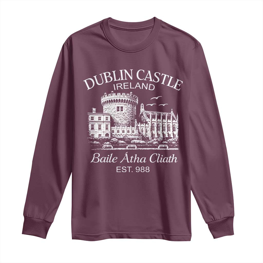 Dublin Castle Ireland Long Sleeve Shirt Baile Atha Cliath Ireland Travel Souvenir
