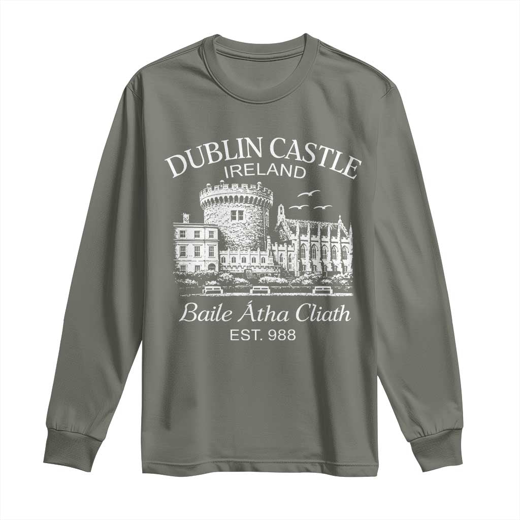 Dublin Castle Ireland Long Sleeve Shirt Baile Atha Cliath Ireland Travel Souvenir