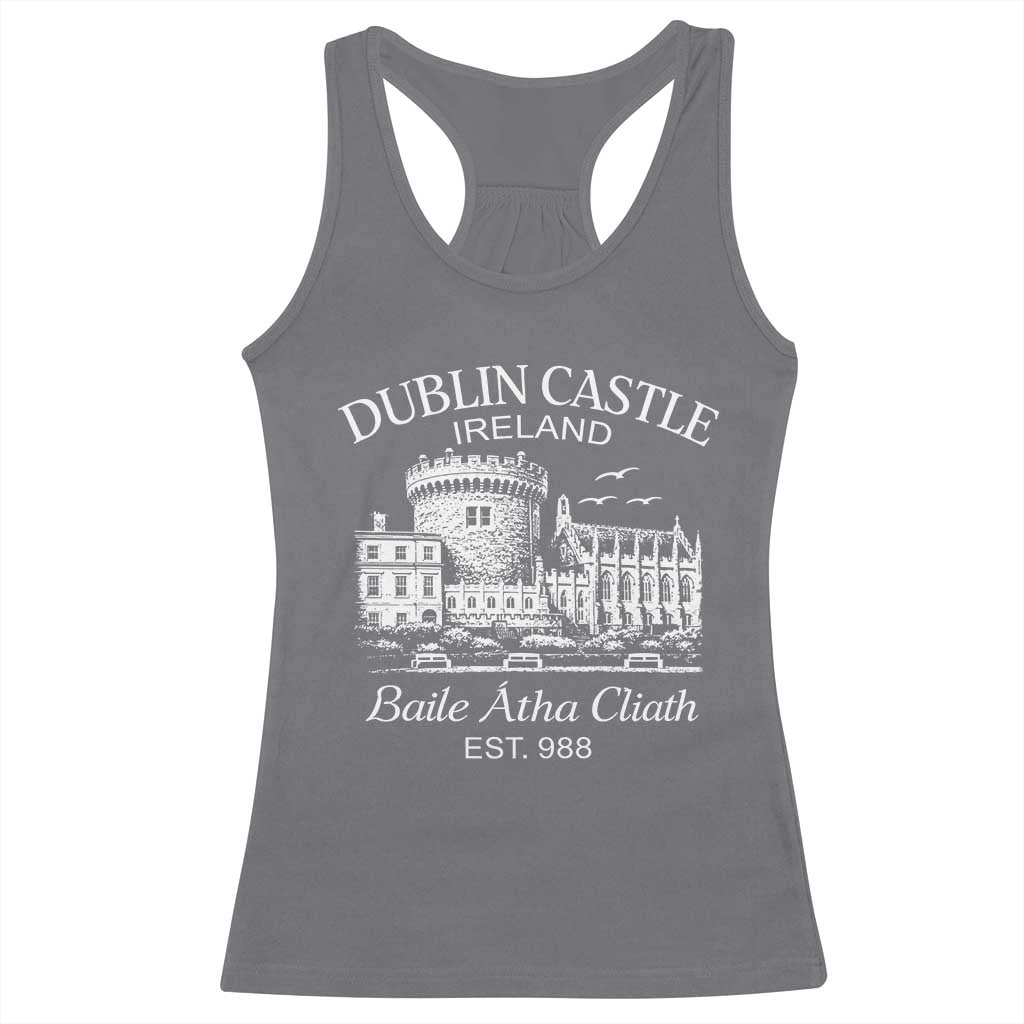 Dublin Castle Ireland Racerback Tank Top Baile Atha Cliath Ireland Travel Souvenir