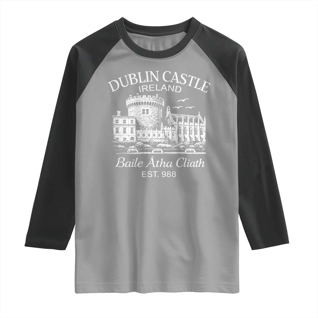 Dublin Castle Ireland Raglan Shirt Baile Atha Cliath Ireland Travel Souvenir