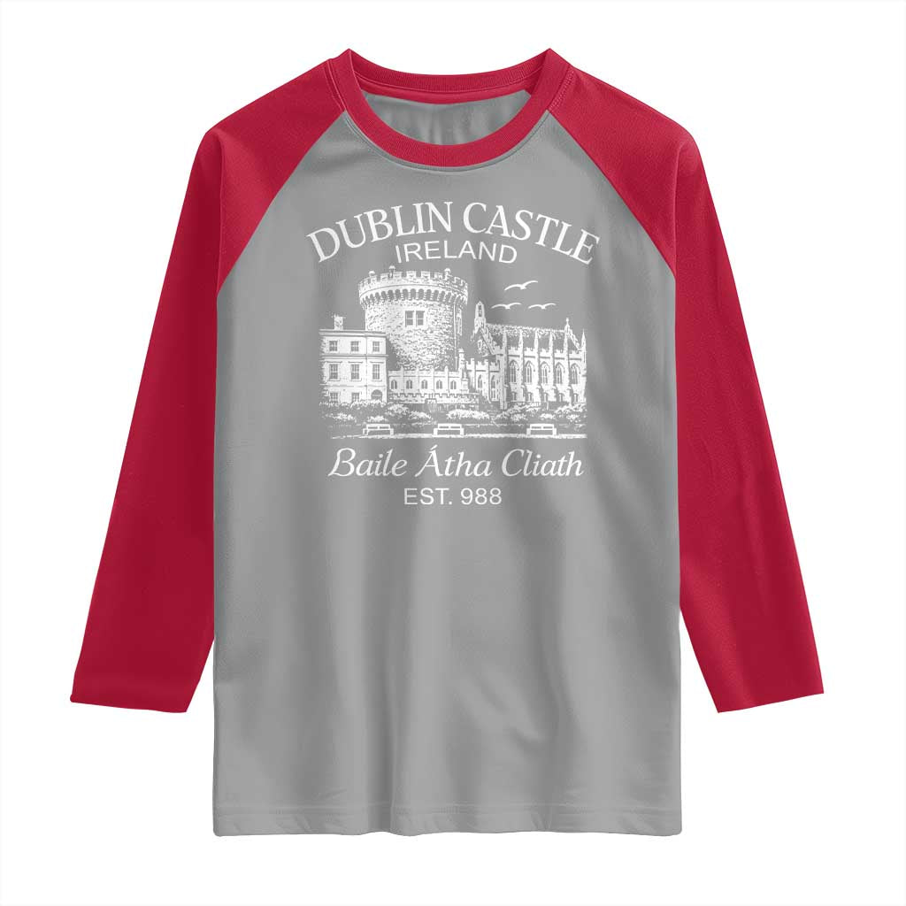 Dublin Castle Ireland Raglan Shirt Baile Atha Cliath Ireland Travel Souvenir