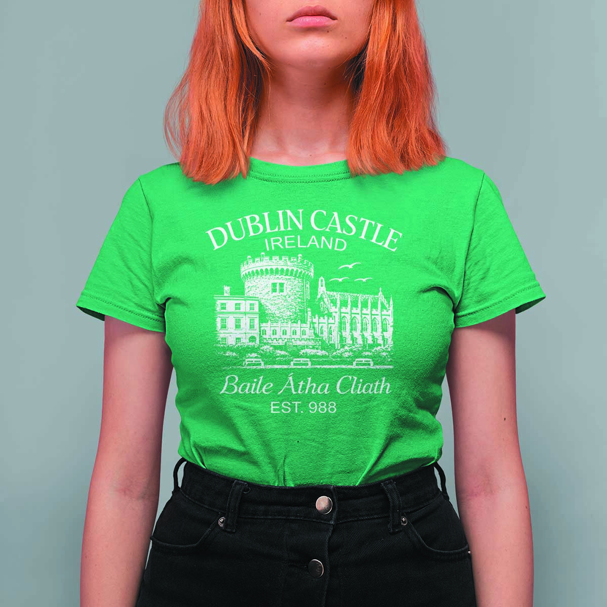 Dublin Castle Ireland T Shirt For Women Baile Atha Cliath Ireland Travel Souvenir