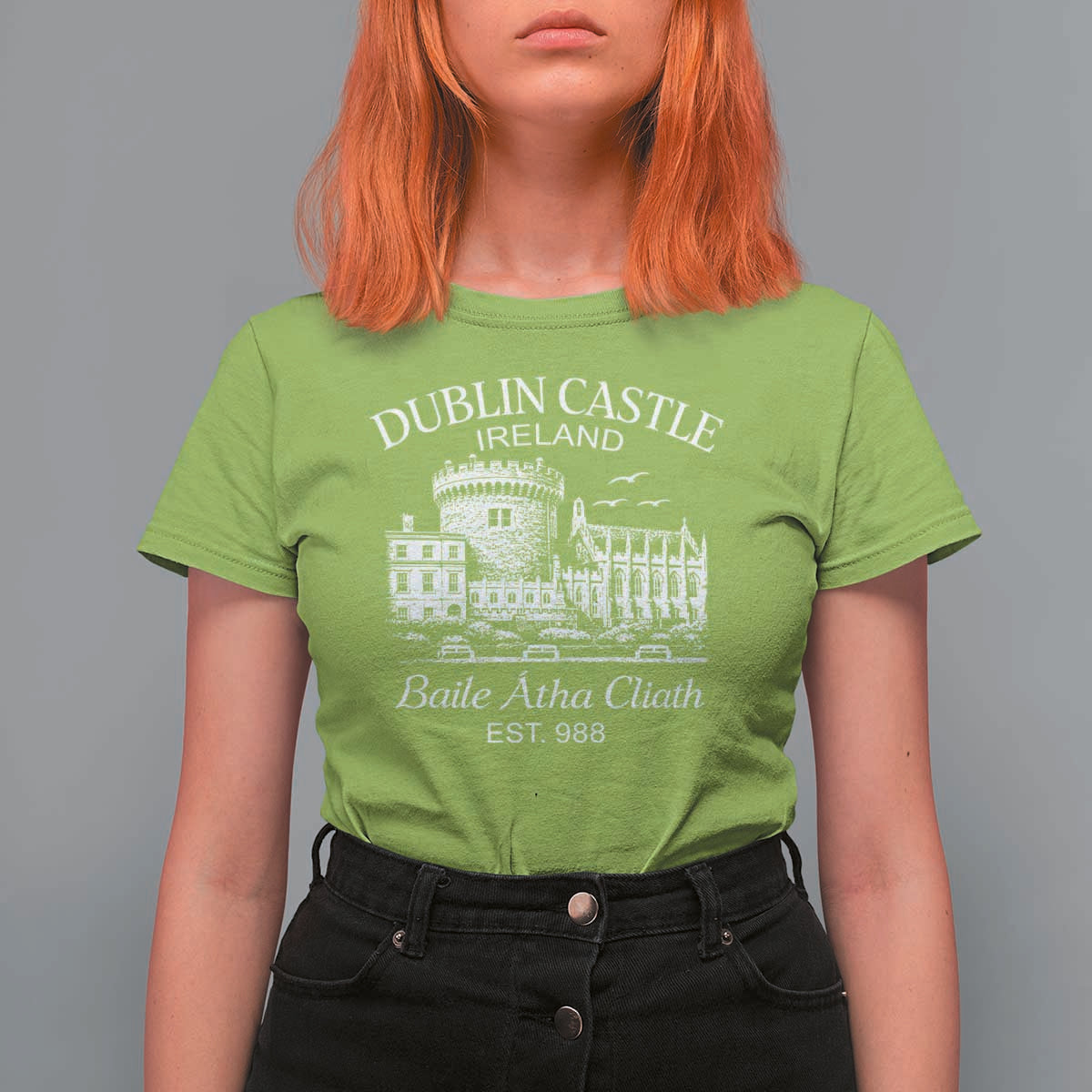 Dublin Castle Ireland T Shirt For Women Baile Atha Cliath Ireland Travel Souvenir