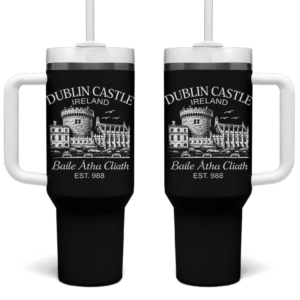 Dublin Castle Ireland Tumbler With Handle Baile Atha Cliath Ireland Travel Souvenir