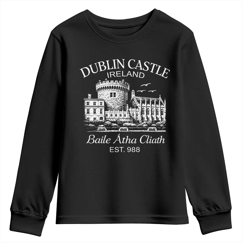 Dublin Castle Ireland Youth Sweatshirt Baile Atha Cliath Ireland Travel Souvenir