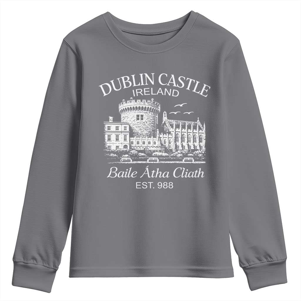 Dublin Castle Ireland Youth Sweatshirt Baile Atha Cliath Ireland Travel Souvenir