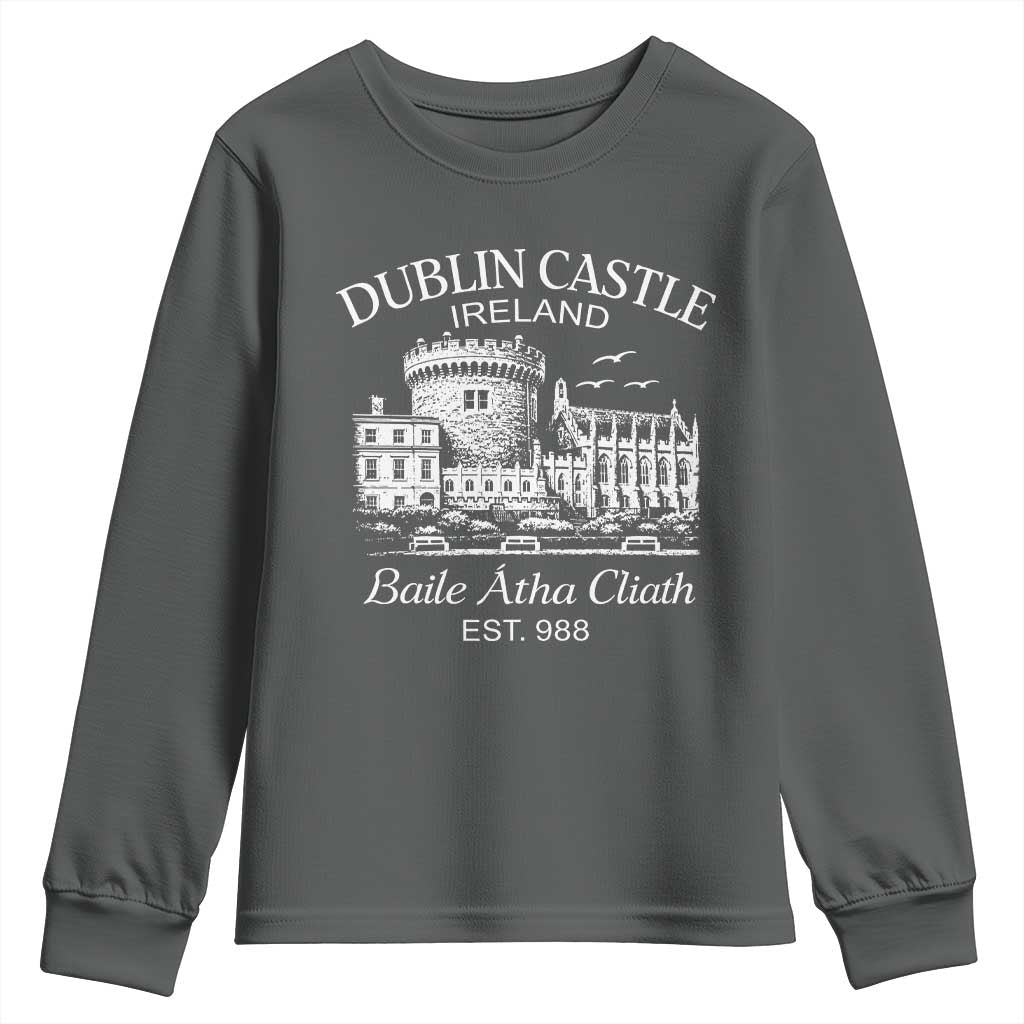 Dublin Castle Ireland Youth Sweatshirt Baile Atha Cliath Ireland Travel Souvenir