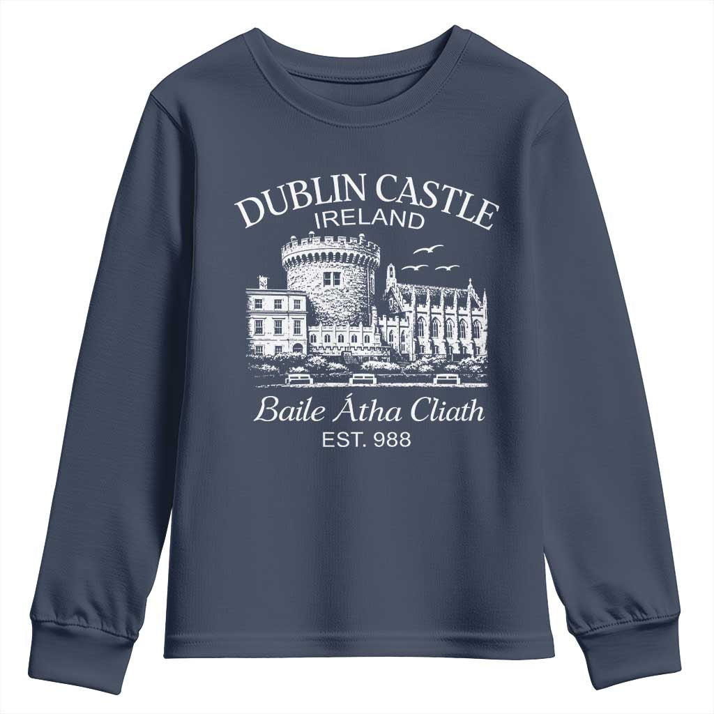 Dublin Castle Ireland Youth Sweatshirt Baile Atha Cliath Ireland Travel Souvenir