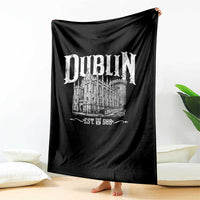 Dublin Castle Ireland Est 988 Travel Souvenir Throw Blanket