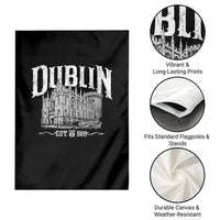 Dublin Castle Ireland Est 988 Travel Souvenir Garden Flag