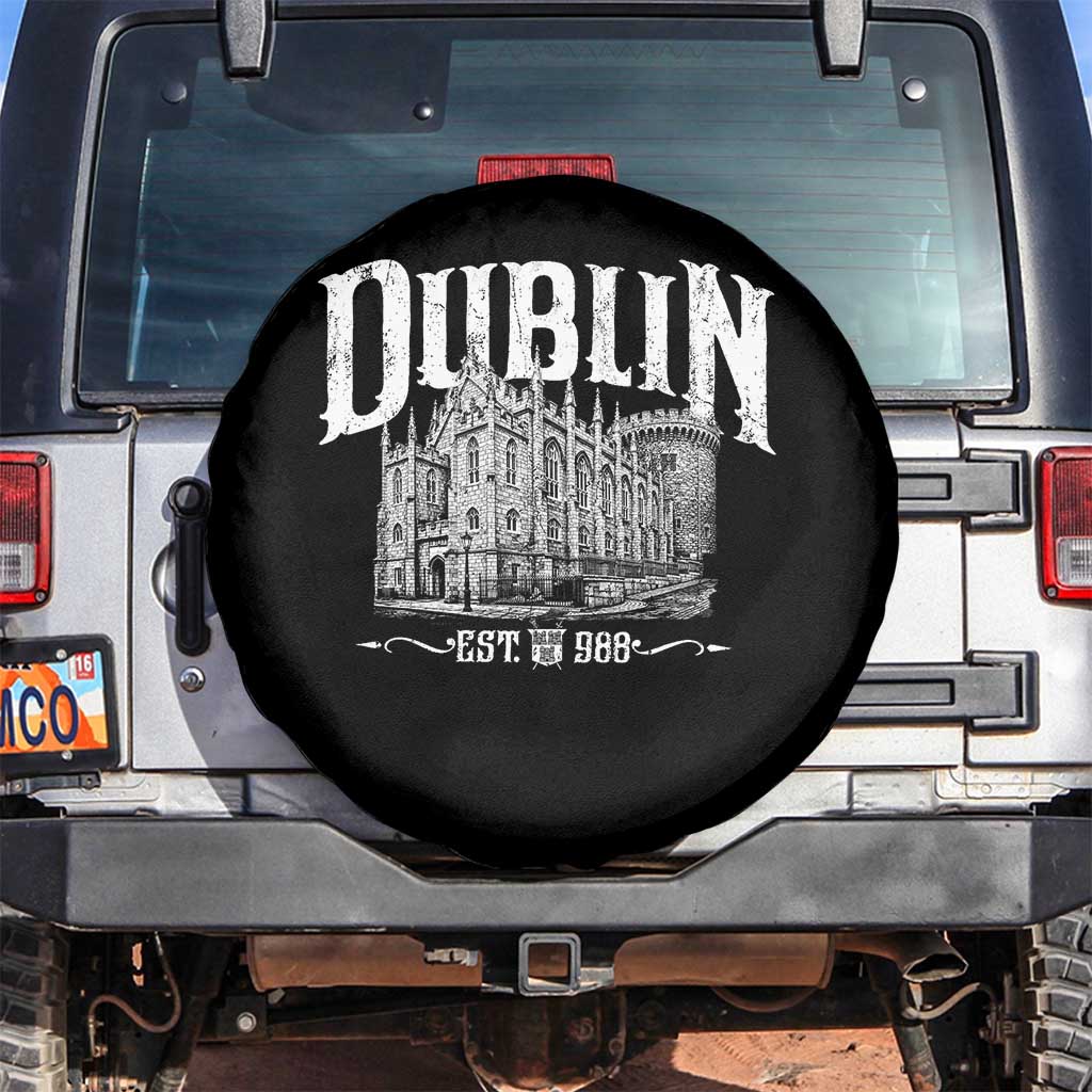 Dublin Castle Ireland Est 988 Travel Souvenir Spare Tire Cover