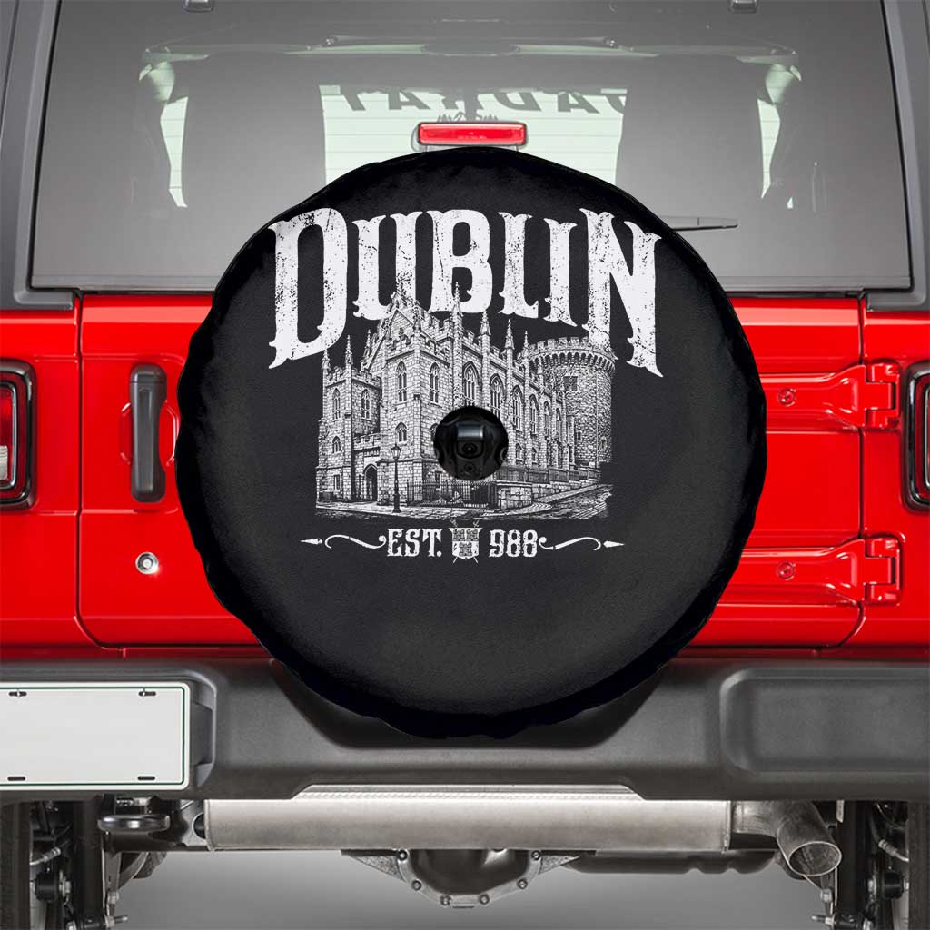 Dublin Castle Ireland Est 988 Travel Souvenir Spare Tire Cover