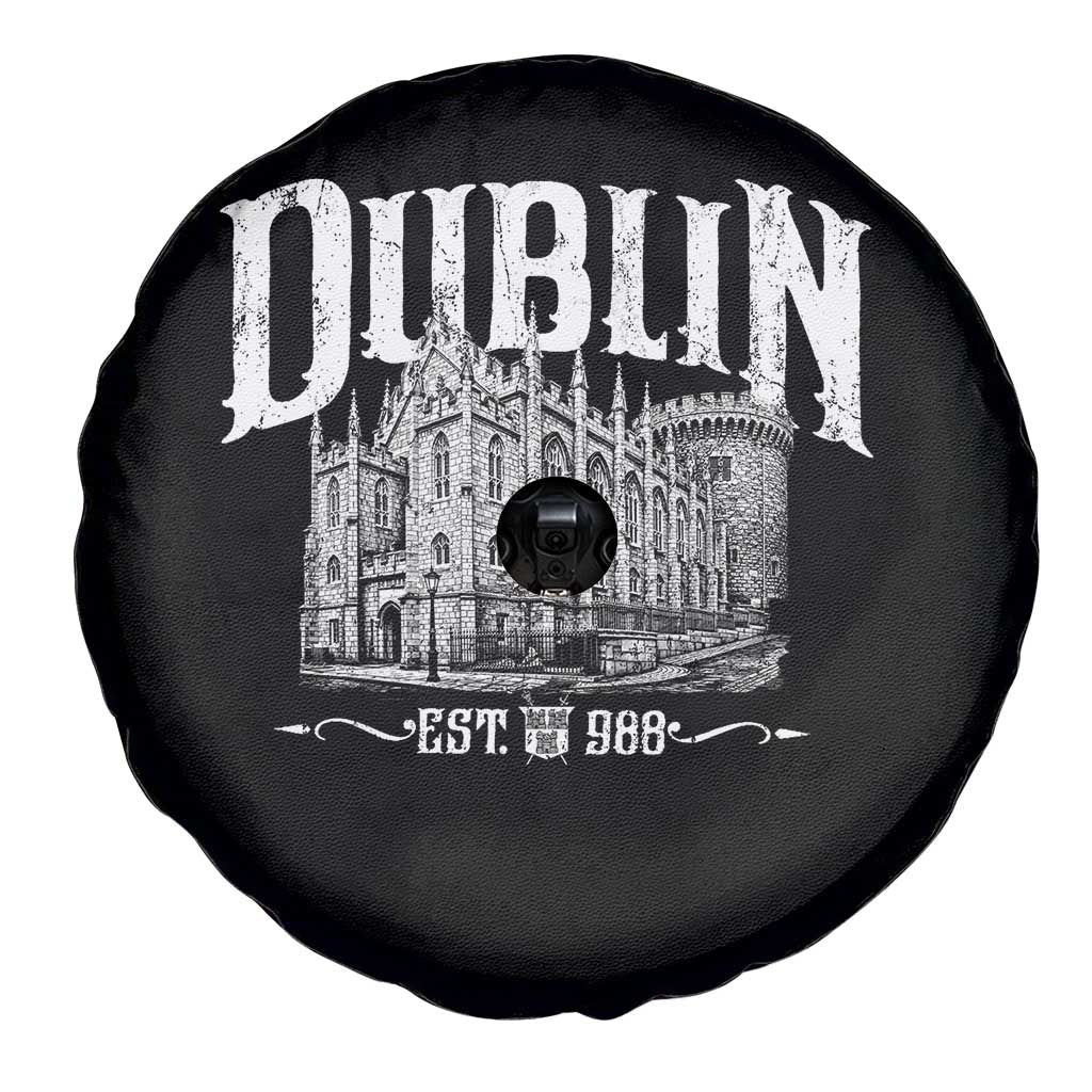 Dublin Castle Ireland Est 988 Travel Souvenir Spare Tire Cover
