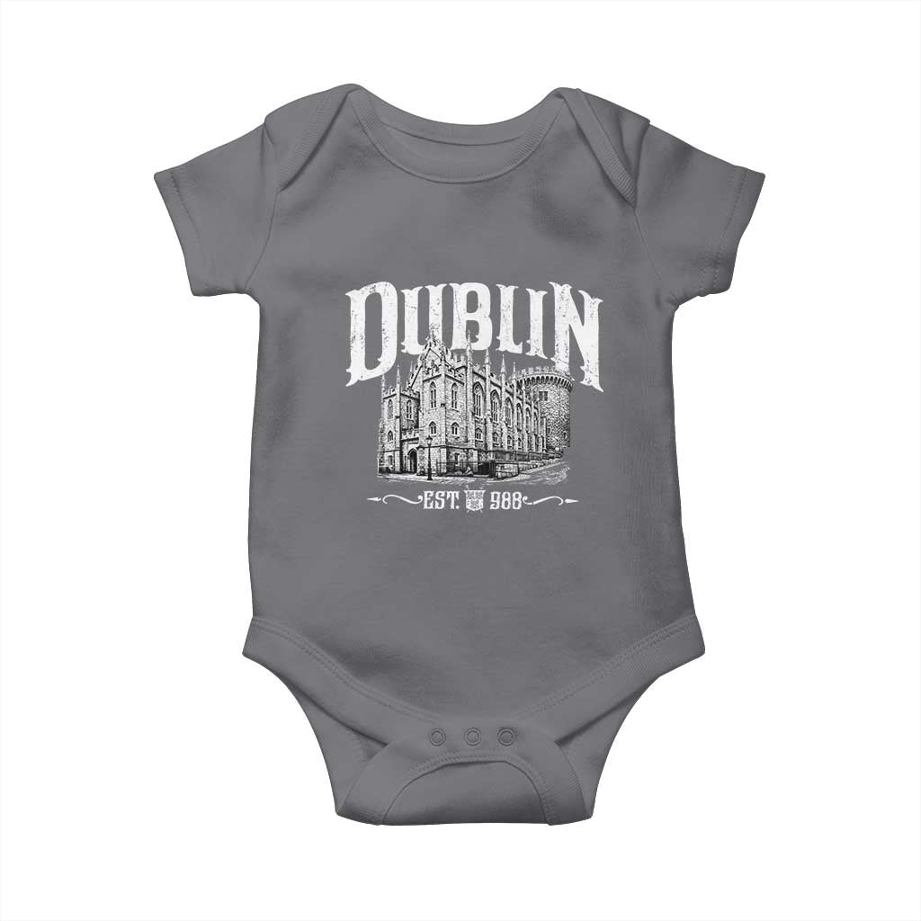 Dublin Castle Ireland Est 988 Travel Souvenir Baby Onesie