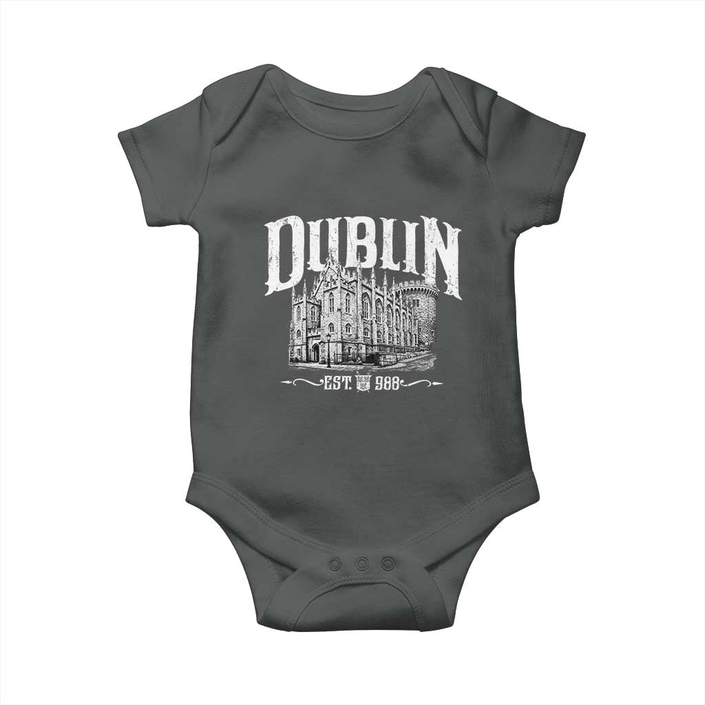 Dublin Castle Ireland Est 988 Travel Souvenir Baby Onesie