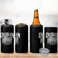 Dublin Castle Ireland Est 988 Travel Souvenir 4 in 1 Can Cooler Tumbler