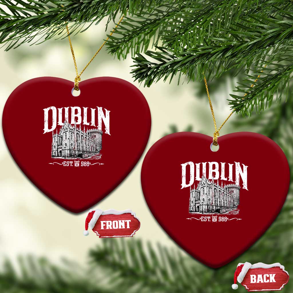 Dublin Castle Ireland Est 988 Travel Souvenir Ceramic Ornament