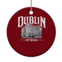 Dublin Castle Ireland Est 988 Travel Souvenir Ceramic Ornament