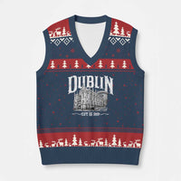 Dublin Castle Ireland Est 988 Travel Souvenir V-Neck Knit Sweater Vest