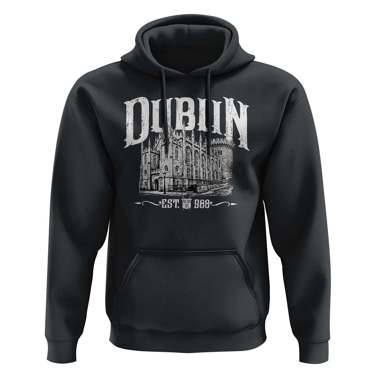 Dublin Castle Ireland Est 988 Travel Souvenir Hoodie