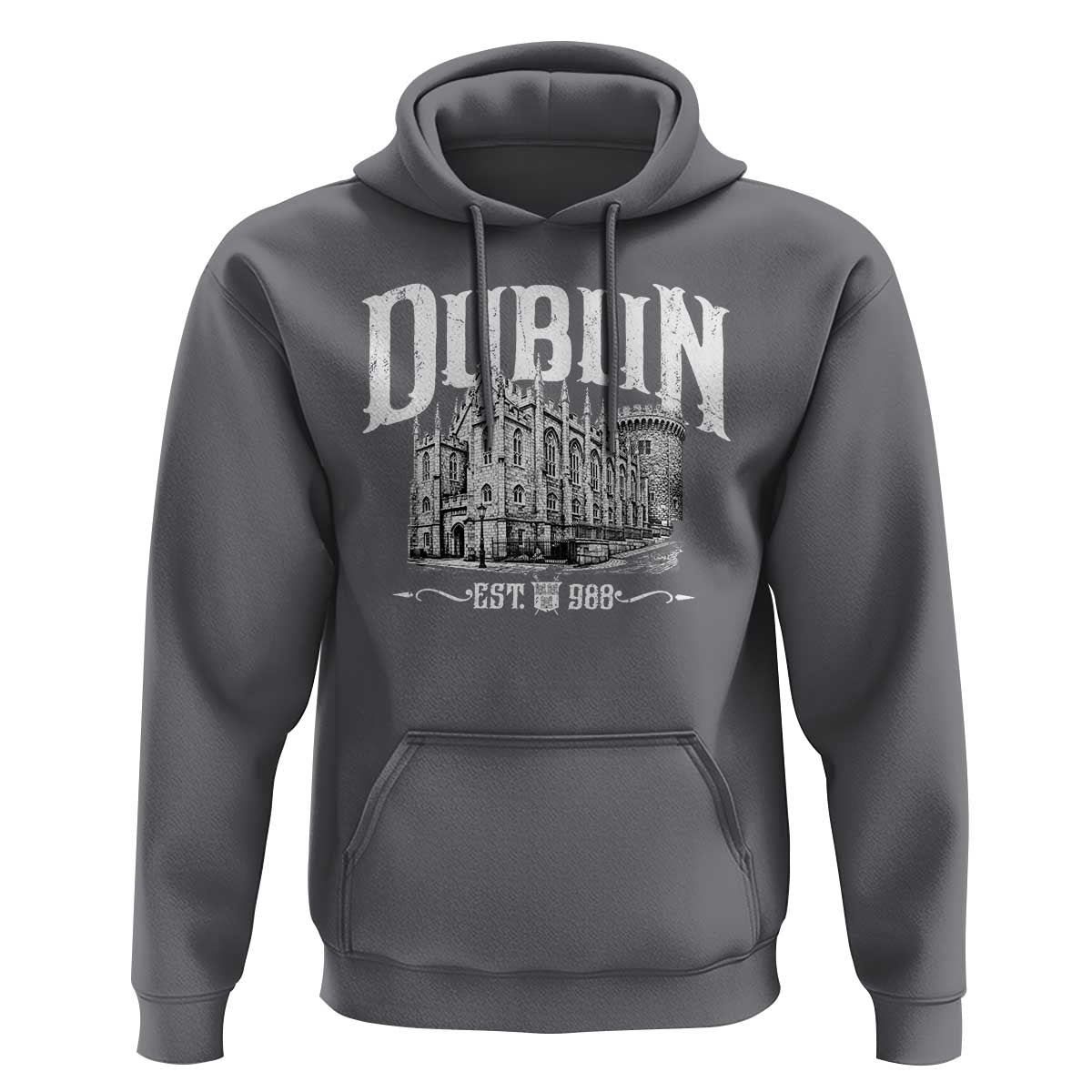 Dublin Castle Ireland Est 988 Travel Souvenir Hoodie