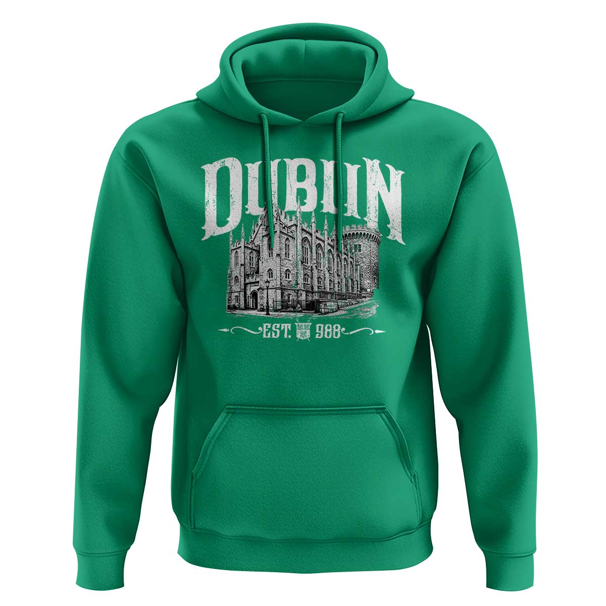 Dublin Castle Ireland Est 988 Travel Souvenir Hoodie