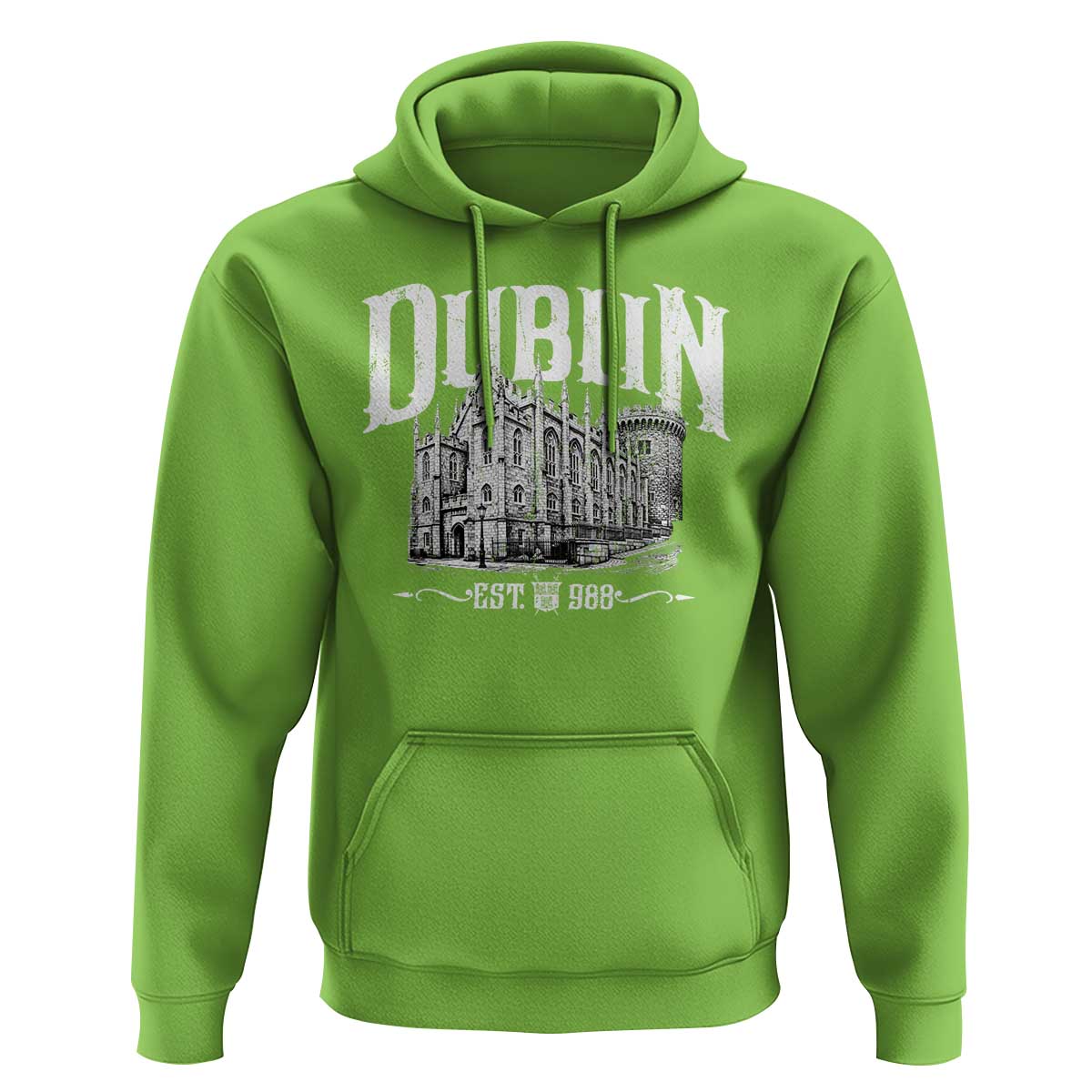 Dublin Castle Ireland Est 988 Travel Souvenir Hoodie
