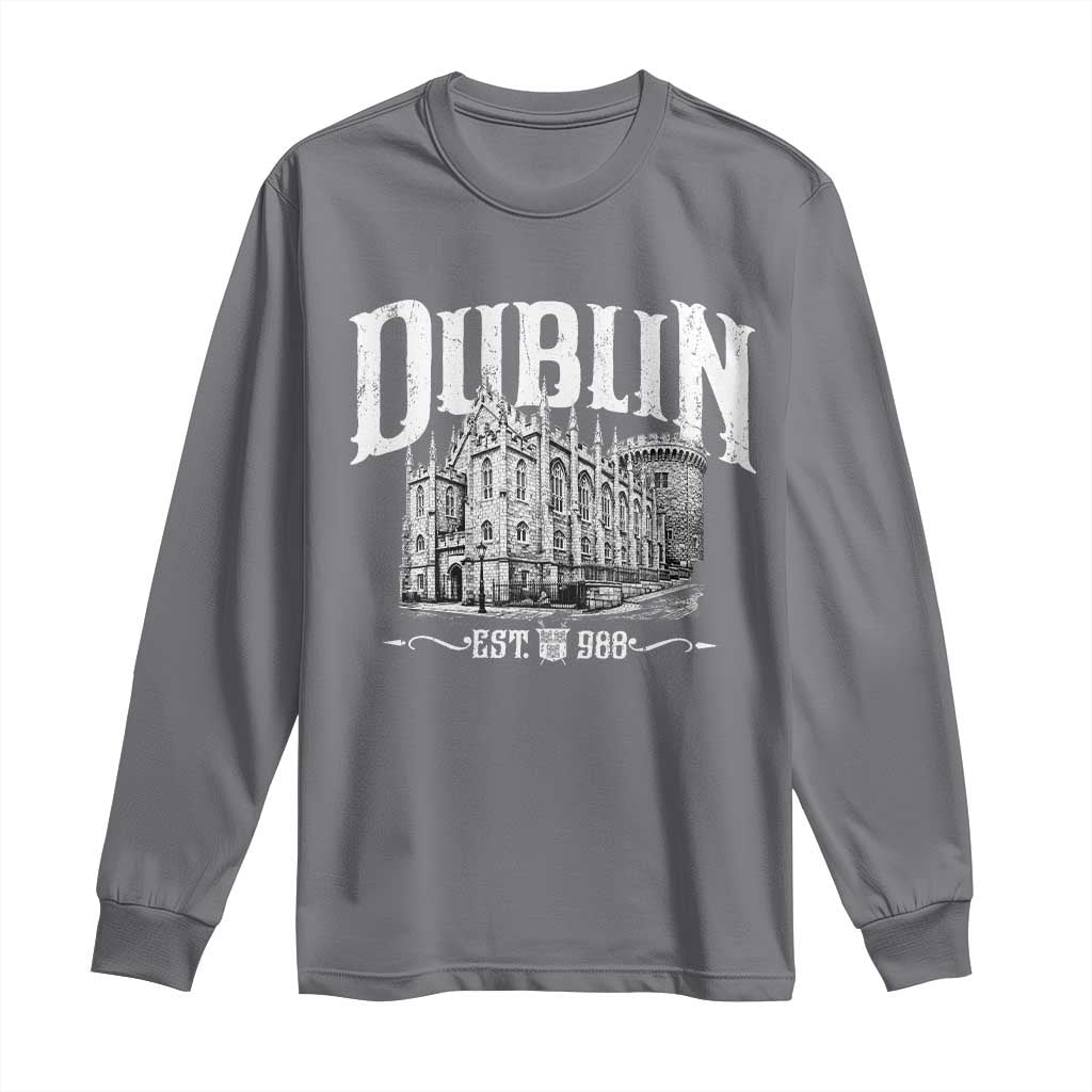 Dublin Castle Ireland Est 988 Travel Souvenir Long Sleeve Shirt