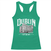 Dublin Castle Ireland Est 988 Travel Souvenir Racerback Tank Top