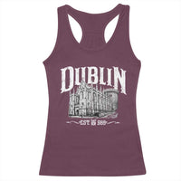 Dublin Castle Ireland Est 988 Travel Souvenir Racerback Tank Top