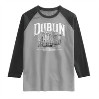 Dublin Castle Ireland Est 988 Travel Souvenir Raglan Shirt
