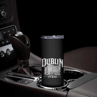 Dublin Castle Ireland Est 988 Travel Souvenir Skinny Tumbler